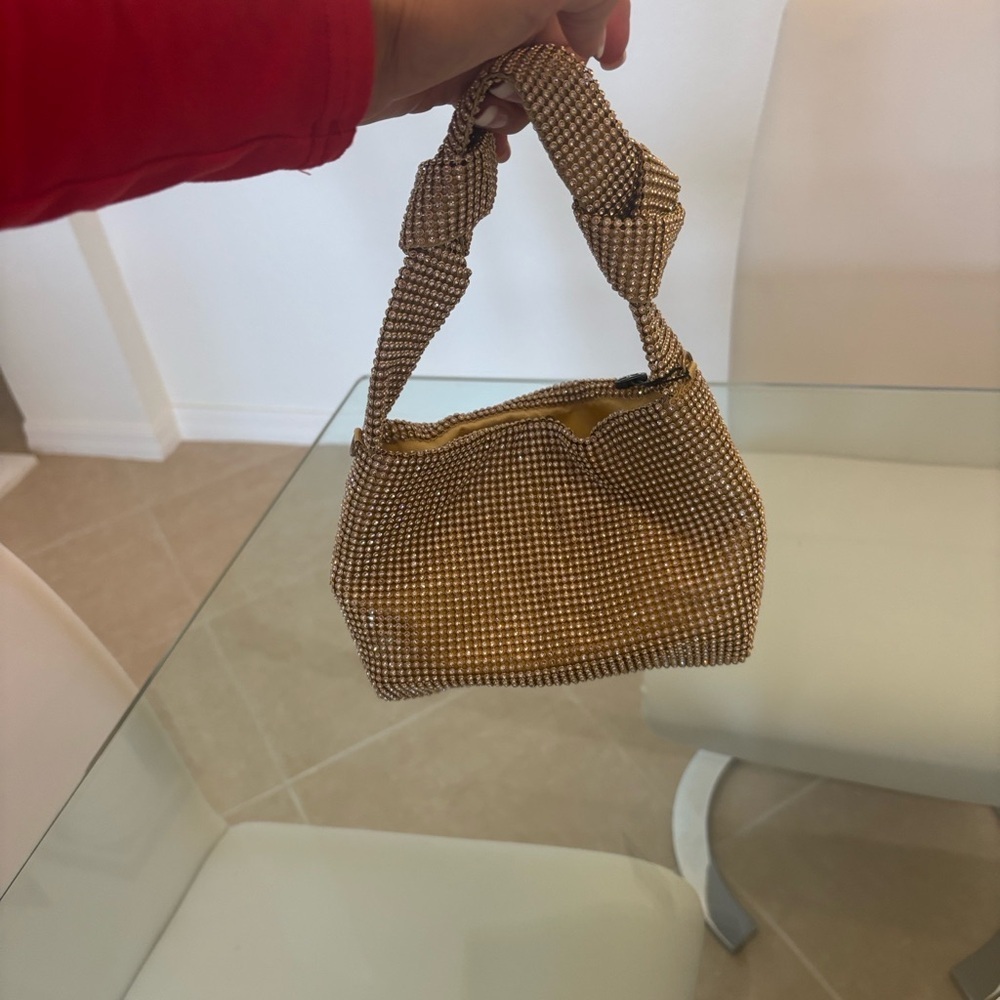 Elegant CZ Wristlet Evening Bag